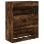 Engineered wood smoked oak shoemaker 80x34x96.5 cm by , Shoe racks and shoe organizers - Ref: Foro24-839970, Price: 100,56 €,...