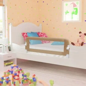 Child bed safety rail taupe polyester 120x42 cm by vidaXL, Safety railings - Ref: Foro24-10174, Price: 31,47 €, Discount: %