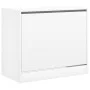 Engineered wood white shoerack 80x42x69 cm by , Shoe racks and shoe organizers - Ref: Foro24-840001, Price: 57,95 €, Discount: %