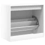 Engineered wood white shoerack 80x42x69 cm by , Shoe racks and shoe organizers - Ref: Foro24-840001, Price: 57,95 €, Discount: %