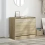 Engineered wood shoe rack in Sonoma oak, 80x42x69 cm. by , Shoe racks and shoe organizers - Ref: Foro24-840003, Price: 64,09 ...