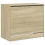 Engineered wood shoe rack in Sonoma oak, 80x42x69 cm. by , Shoe racks and shoe organizers - Ref: Foro24-840003, Price: 64,09 ...