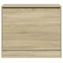 Engineered wood shoe rack in Sonoma oak, 80x42x69 cm. by , Shoe racks and shoe organizers - Ref: Foro24-840003, Price: 66,07 ...