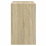 Zapatero de madera de ingeniería roble Sonoma 80x42x69 cm de , Zapateros y organizadores de calzado - Ref: Foro24-840003, Pre...