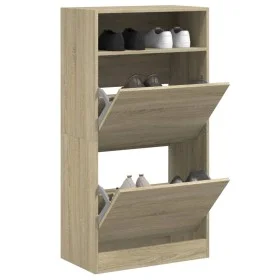 Sonoma Eiche Holzwerkstoff Zapatero 60x34x116 cm von , Schuhregale und Schuhorganisatoren - Ref: Foro24-840017, Preis: 77,69 ...