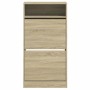 Engineered wood shoe rack in Sonoma oak, 60x34x116 cm. by , Shoe racks and shoe organizers - Ref: Foro24-840017, Price: 78,66...