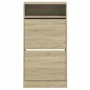 Engineered wood shoe rack in Sonoma oak, 60x34x116 cm. by , Shoe racks and shoe organizers - Ref: Foro24-840017, Price: 77,69...