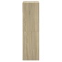 Engineered wood shoe rack in Sonoma oak, 60x34x116 cm. by , Shoe racks and shoe organizers - Ref: Foro24-840017, Price: 78,66...