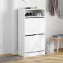 Weißes Holzwerkstoff Zapatero 60x34x116 cm von , Schuhregale und Schuhorganisatoren - Ref: Foro24-840015, Preis: 79,63 €, Rab...