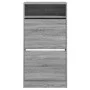 Zapatero de madera de ingeniería gris Sonoma 60x34x116 cm de , Zapateros y organizadores de calzado - Ref: Foro24-840020, Pre...