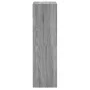 Zapatero de madera de ingeniería gris Sonoma 60x34x116 cm de , Zapateros y organizadores de calzado - Ref: Foro24-840020, Pre...