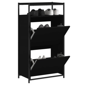 Holzwerkstoff Zapatero schwarz 60x34x112 cm von , Schuhregale und Schuhorganisatoren - Ref: Foro24-840029, Preis: 98,98 €, Ra...