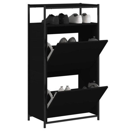Holzwerkstoff Zapatero schwarz 60x34x112 cm von , Schuhregale und Schuhorganisatoren - Ref: Foro24-840029, Preis: 98,98 €, Ra...
