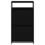 Zapatero de madera de ingeniería negro 60x34x112 cm de , Zapateros y organizadores de calzado - Ref: Foro24-840029, Precio: 9...