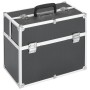 Estuche de maquillaje aluminio negro 38x23x34 cm de vidaXL, Neceseres - Ref: Foro24-91833, Precio: 52,41 €, Descuento: %
