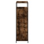 Smoked oak plywood shoe rack 75x34x112 cm by , Shoe racks and shoe organizers - Ref: Foro24-840036, Price: 95,15 €, Discount: %