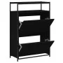 Holzwerkstoff Zapatero schwarz 75x34x112 cm von , Schuhregale und Schuhorganisatoren - Ref: Foro24-840034, Preis: 106,88 €, R...