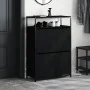 Holzwerkstoff Zapatero schwarz 75x34x112 cm von , Schuhregale und Schuhorganisatoren - Ref: Foro24-840034, Preis: 106,88 €, R...
