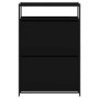 Engineered wood black shoemaker 75x34x112 cm by , Shoe racks and shoe organizers - Ref: Foro24-840034, Price: 108,62 €, Disco...