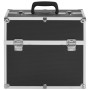 Estuche de maquillaje aluminio negro 38x23x34 cm de vidaXL, Neceseres - Ref: Foro24-91833, Precio: 52,41 €, Descuento: %