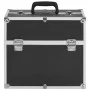 Estuche de maquillaje aluminio negro 38x23x34 cm de vidaXL, Neceseres - Ref: Foro24-91833, Precio: 51,40 €, Descuento: %