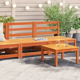 Sofás jardín sin reposabrazos 2 uds madera marrón 70x70x67 cm by , Modular outdoor sofas - Ref: Foro24-837925, Price: 94,02 €...