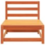 Sofás jardín sin reposabrazos 2 uds madera marrón 70x70x67 cm by , Modular outdoor sofas - Ref: Foro24-837925, Price: 105,84 ...