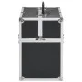 Estuche de maquillaje aluminio negro 38x23x34 cm de vidaXL, Neceseres - Ref: Foro24-91833, Precio: 51,40 €, Descuento: %