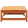 Sofá jardín sin reposabrazos con reposapiés madera pino marrón by , Modular outdoor sofas - Ref: Foro24-837967, Price: 129,12...