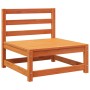 Zweiplätziges Massivholz-Gartensofa aus Kiefer in brauner Wachsfarbe. von , Modulare Sofas für den Außenbereich - Ref: Foro24...