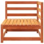 Zweiplätziges Massivholz-Gartensofa aus Kiefer in brauner Wachsfarbe. von , Modulare Sofas für den Außenbereich - Ref: Foro24...