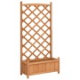 Blumenkasten mit massivem Gitter aus braunem Fichtenholz. von , Töpfe und Pflanzgefäße - Ref: Foro24-365488, Preis: 91,20 €, ...