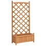 Blumenkasten mit massivem Gitter aus braunem Fichtenholz. von , Töpfe und Pflanzgefäße - Ref: Foro24-365488, Preis: 81,98 €, ...