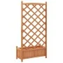 Blumenkasten mit massivem Gitter aus braunem Fichtenholz. von , Töpfe und Pflanzgefäße - Ref: Foro24-365488, Preis: 81,98 €, ...