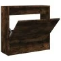 Ingenieurholzschuhmacher aus geräucherter Eiche 60x21x57 cm von , Schuhregale und Schuhorganisatoren - Ref: Foro24-839886, Pr...