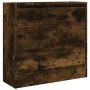 Ingenieurholzschuhmacher aus geräucherter Eiche 60x21x57 cm von , Schuhregale und Schuhorganisatoren - Ref: Foro24-839886, Pr...