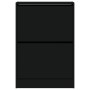 Zapatero de madera de ingeniería negro 60x21x87,5 cm by , Shoe racks and shoe organizers - Ref: Foro24-839890, Price: 82,47 €...