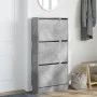 Zapatero de madera de ingeniería gris hormigón 60x21x125,5 cm by , Shoe racks and shoe organizers - Ref: Foro24-839899, Price...