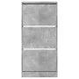Zapatero de madera de ingeniería gris hormigón 60x21x125,5 cm by , Shoe racks and shoe organizers - Ref: Foro24-839899, Price...