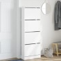 Zapatero de madera de ingeniería blanco 60x21x163,5 cm by , Shoe racks and shoe organizers - Ref: Foro24-839903, Price: 124,7...