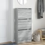 Zapatero de madera de ingeniería gris Sonoma 60x21x125,5 cm by , Shoe racks and shoe organizers - Ref: Foro24-839901, Price: ...