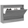 Zapatero de madera de ingeniería gris Sonoma 80x21x57 cm by , Shoe racks and shoe organizers - Ref: Foro24-839915, Price: 56,...