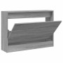 Zapatero de madera de ingeniería gris Sonoma 80x21x57 cm by , Shoe racks and shoe organizers - Ref: Foro24-839915, Price: 56,...