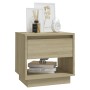 Nachttische 2 Stück Sonoma-Eichensperrholz 45x34x44 cm von vidaXL, Nachttische - Ref: Foro24-809519, Preis: 71,77 €, Rabatt: %