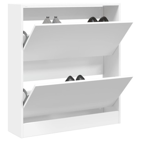 Zapatero de madera de ingeniería blanco 80x21x87,5 cm by , Shoe racks and shoe organizers - Ref: Foro24-839917, Price: 70,07 ...