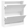 Zapatero de madera de ingeniería blanco 80x21x87,5 cm by , Shoe racks and shoe organizers - Ref: Foro24-839917, Price: 75,43 ...