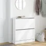 Zapatero de madera de ingeniería blanco 80x21x87,5 cm by , Shoe racks and shoe organizers - Ref: Foro24-839917, Price: 75,43 ...