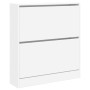 Zapatero de madera de ingeniería blanco 80x21x87,5 cm by , Shoe racks and shoe organizers - Ref: Foro24-839917, Price: 70,07 ...