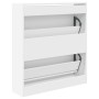 Zapatero de madera de ingeniería blanco 80x21x87,5 cm by , Shoe racks and shoe organizers - Ref: Foro24-839917, Price: 70,07 ...