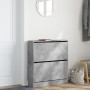 Ingenieurholzschuhregal in Betongrau 80x21x87,5 cm von , Schuhregale und Schuhorganisatoren - Ref: Foro24-839920, Preis: 86,6...